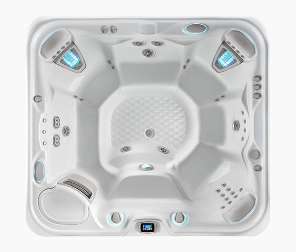 Grandee Hot Tub Spa Aerial View | Hot Springs Spas available at the Recreational Warehouse Southwest Florida (Naples, Fort Myers and Port Charlotte Locations) Pool Warehouse