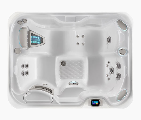 Jetsetter LX Hot Tub Spa Aerial View | Hot Springs Spas available at the Recreational Warehouse Southwest Florida (Naples, Fort Myers and Port Charlotte Locations) Pool Warehouse