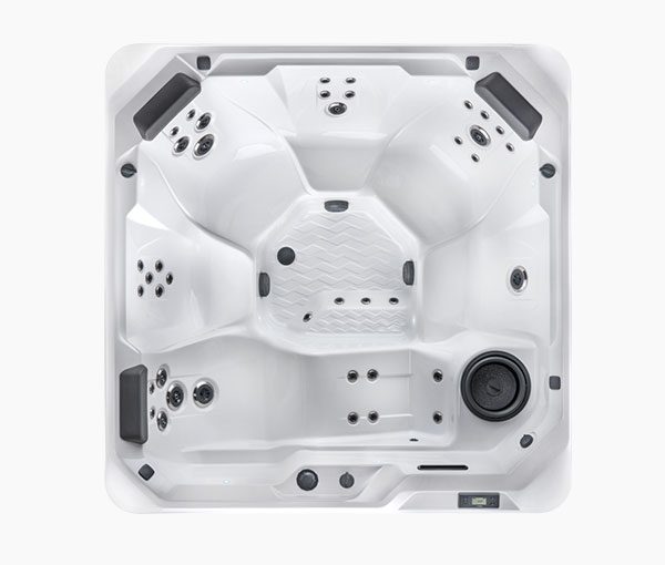 Relay Hot Tub Spa Aerial View | Hot Springs Spas available at the Recreational Warehouse Southwest Florida (Naples, Fort Myers and Port Charlotte Locations) Pool Warehouse