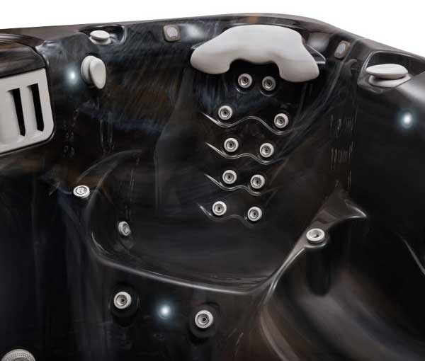 Niagara Hot Tub Interior Details | Caldera Spas available at the Recreational Warehouse Southwest Florida (Naples, Fort Myers and Port Charlotte Locations) Pool Warehouse