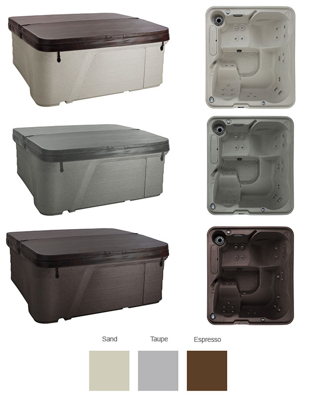 Excursion Color Options | Freeflow Spas available at the Recreational Warehouse Southwest Florida (Naples, Fort Myers and Port Charlotte Locations) Pool Warehouse
