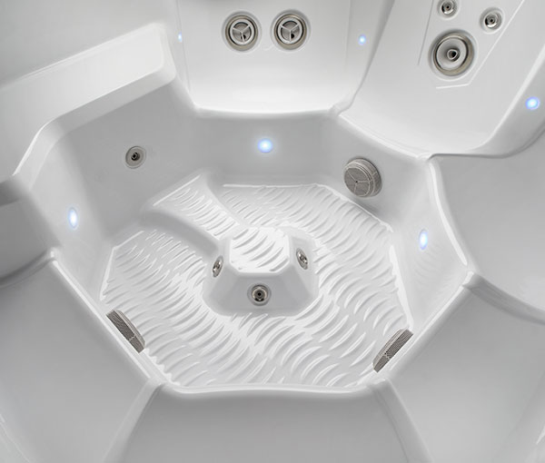 Interior Foot Jet Details of Flash Hot Tub Spa | Hot Springs Spas available at the Recreational Warehouse Southwest Florida (Naples, Fort Myers and Port Charlotte Locations) Pool Warehouse