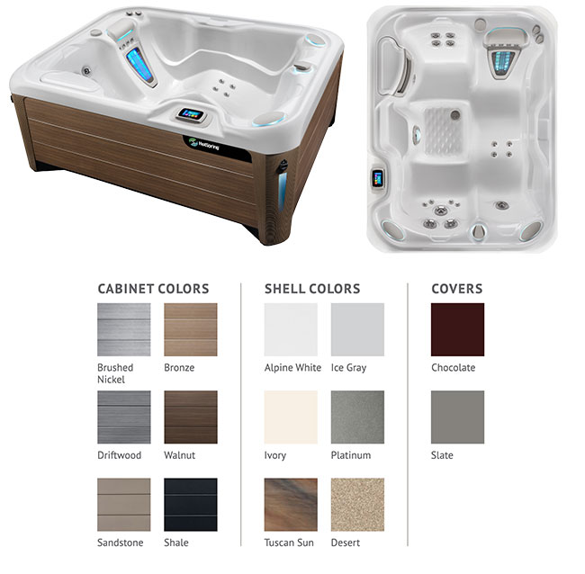 Jetsetter LX Color Options | Hot Springs Spas available at the Recreational Warehouse Southwest Florida (Naples, Fort Myers and Port Charlotte Locations) Pool Warehouse
