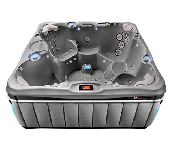 Niagara Hot Tub in Slate and Platinum | Caldera Spas available at the Recreational Warehouse Southwest Florida (Naples, Fort Myers and Port Charlotte Locations) Pool Warehouse