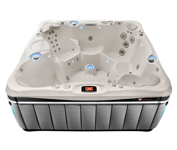 Niagara Hot Tub in Slate and White Pearl | Caldera Spas available at the Recreational Warehouse Southwest Florida (Naples, Fort Myers and Port Charlotte Locations) Pool Warehouse