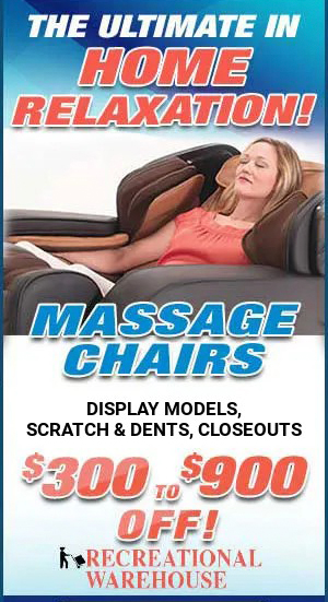 Massage Chair Promotion | The Recreational Warehouse