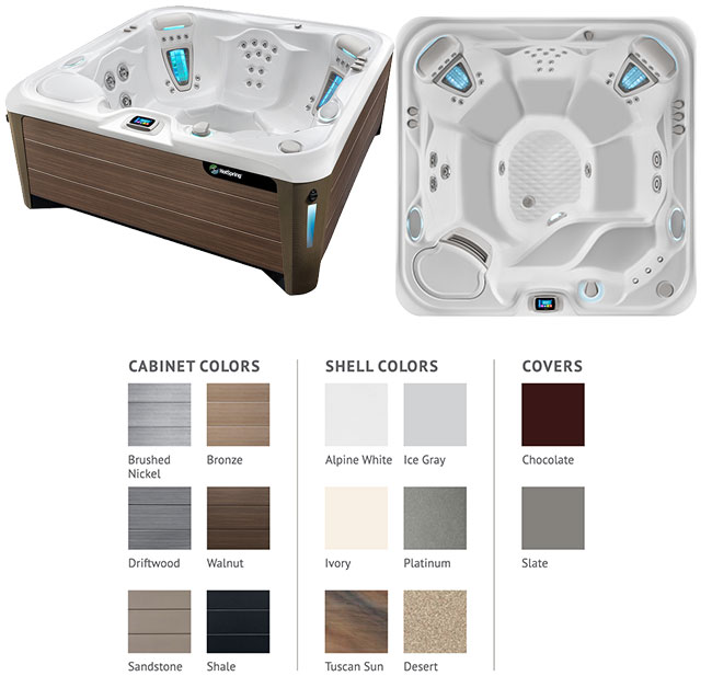 Vanguard Color Options | Hot Springs Spas available at the Recreational Warehouse Southwest Florida (Naples, Fort Myers and Port Charlotte Locations) Pool Warehouse
